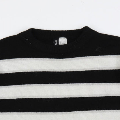 Womens UK Size S Divided by H&M Black Pullover Jumper