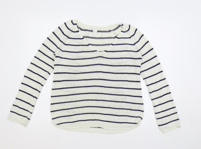 Womens UK Size S H&M White Pullover Jumper