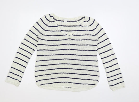Womens UK Size S H&M White Pullover Jumper