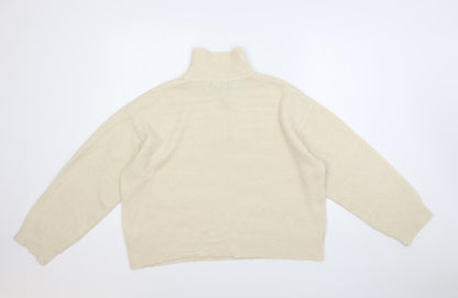Womens UK Size L New Look Beige Pullover Jumper