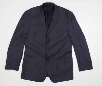Mens UK Size 50 Boss Regular Blue Suit Jacket