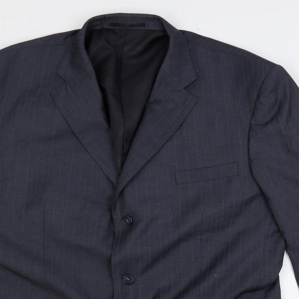 Mens UK Size 50 Boss Regular Blue Suit Jacket