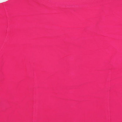 Womens UK Size 16 EAST Pink Basic Button-Up