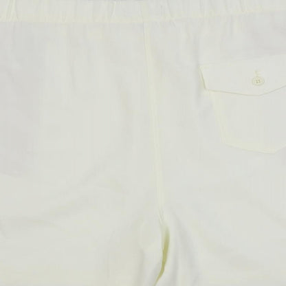 Marks and Spencer Womens Ivory Polyester Basic Shorts Size 24 L5 in Regular - Elastic Waist