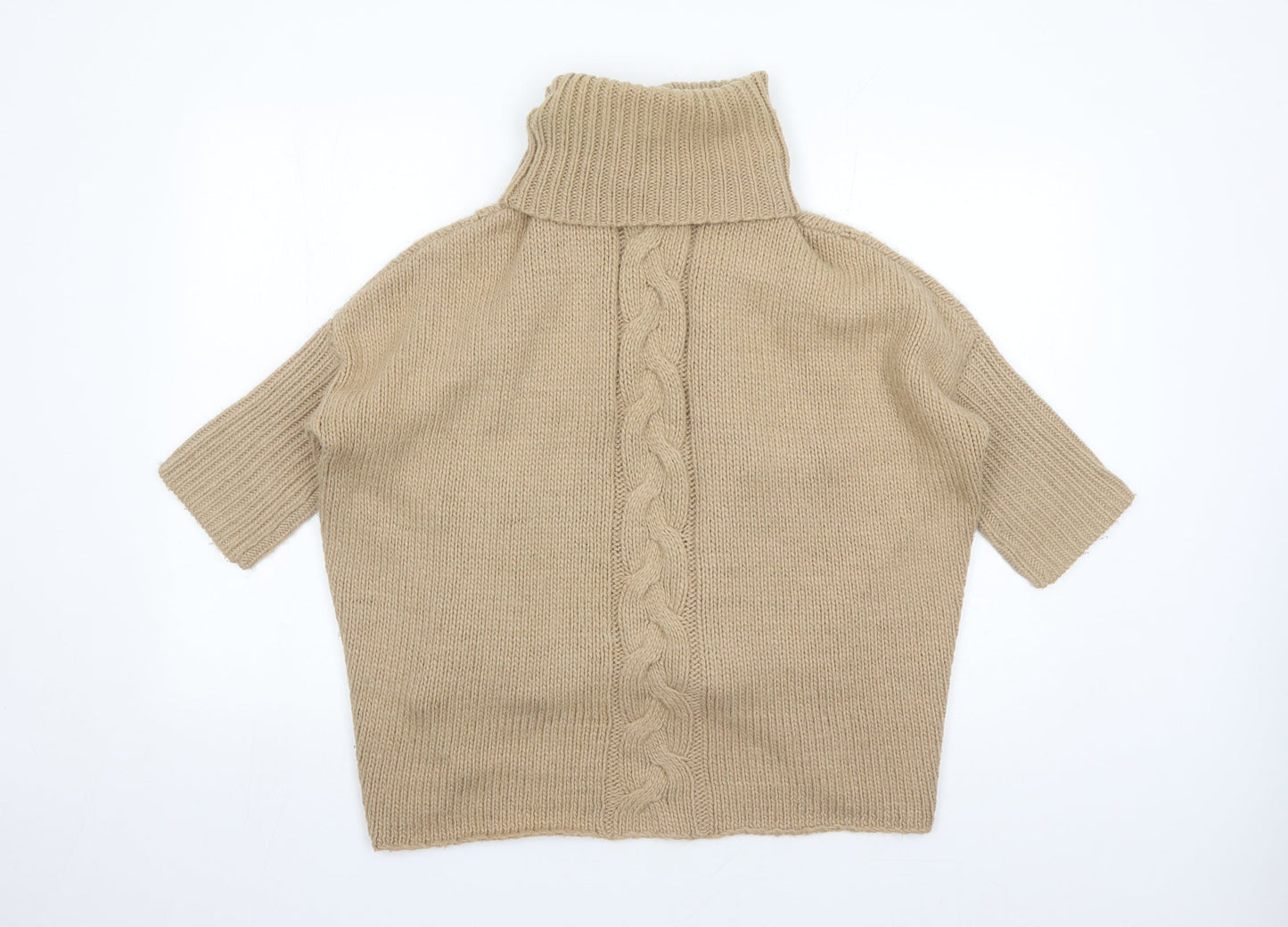 Womens UK Size One Size Mango Beige Pullover Jumper