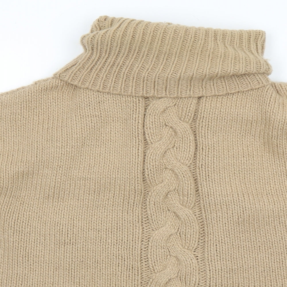 Womens UK Size One Size Mango Beige Pullover Jumper