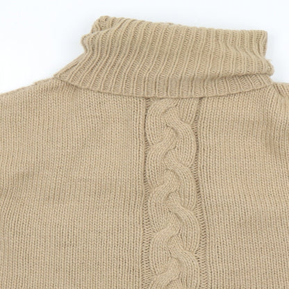 Womens UK Size One Size Mango Beige Pullover Jumper