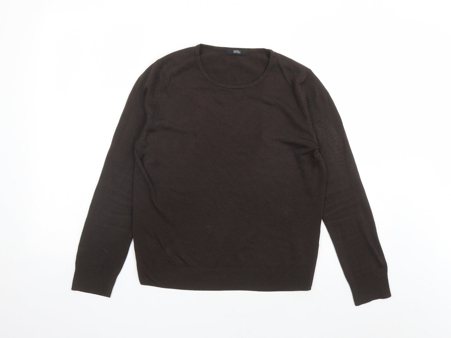 Womens UK Size 8 Marks and Spencer Brown Pullover Jumper