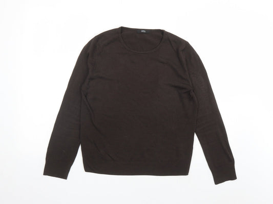 Womens UK Size 8 Marks and Spencer Brown Pullover Jumper