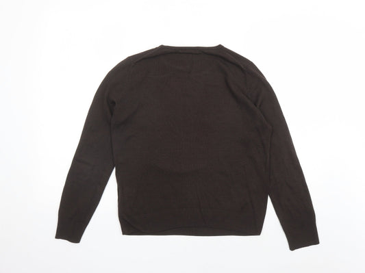 Womens UK Size 8 Marks and Spencer Brown Pullover Jumper