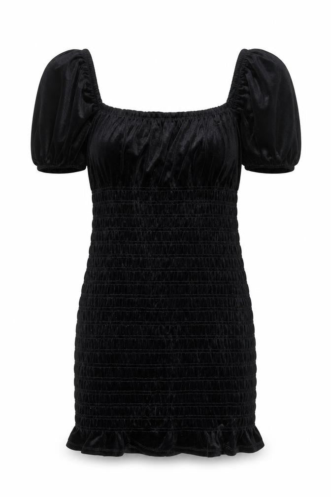 Divided by H&M Womens Black Polyester Bodycon Size S Square Neck Pullover