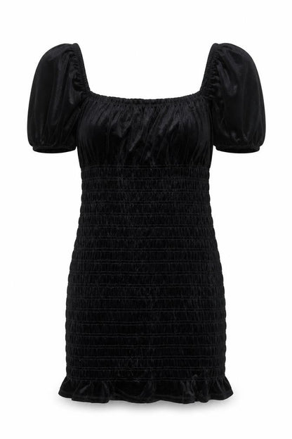 Divided by H&M Womens Black Polyester Bodycon Size S Square Neck Pullover