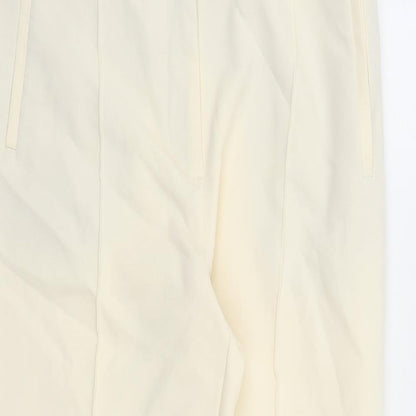 Womens UK Size L Zara Regular Fit  Ivory Trousers
