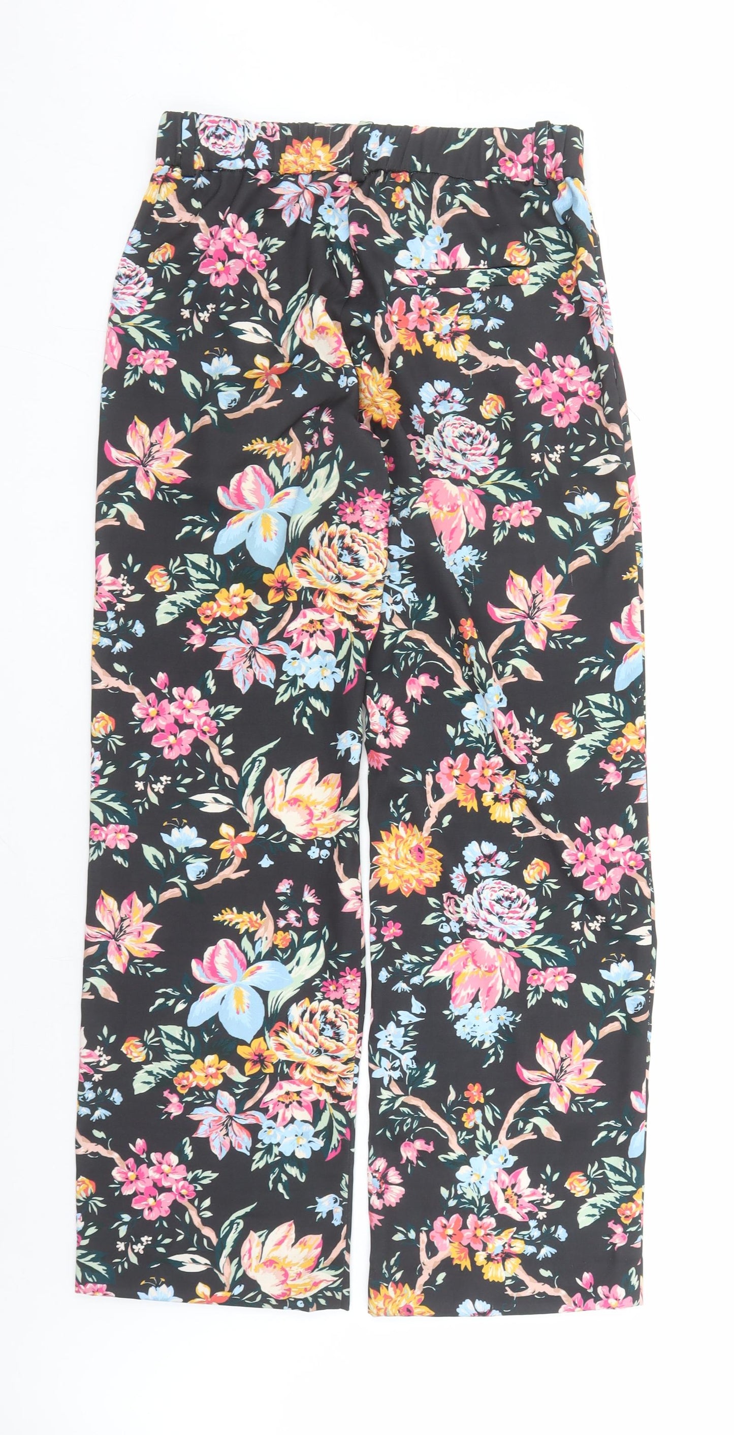 Womens UK Size 8 French Connection Regular Fit  Black Trousers