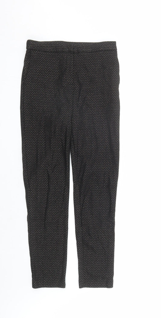 Womens UK Size 8 New Look Regular Fit  Black Trousers