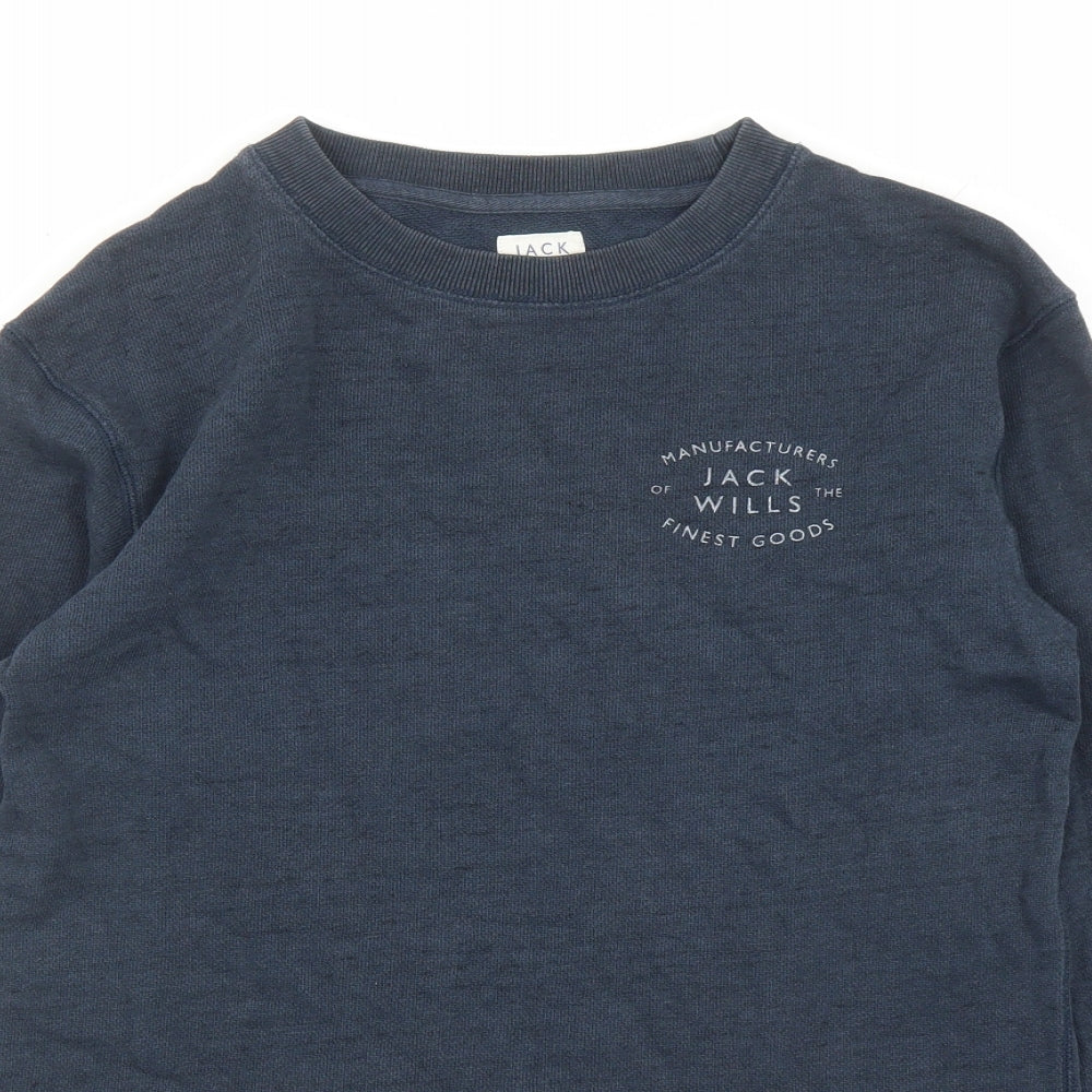 Womens UK Size 6 Jack Wills Blue Pullover Sweatshirt