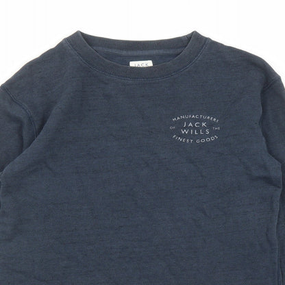 Womens UK Size 6 Jack Wills Blue Pullover Sweatshirt