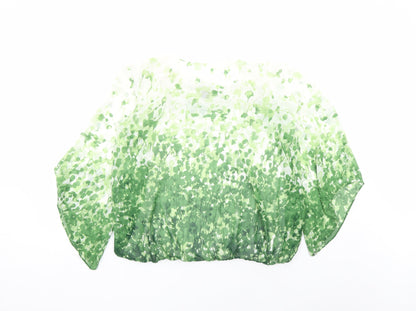 Womens UK Size L Alfani Green Basic Blouse
