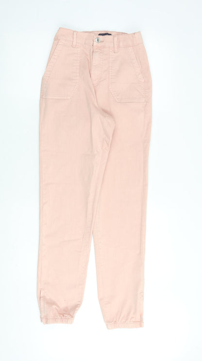 Womens UK Size 6 Marks and Spencer Regular Fit Straight Pink Jeans