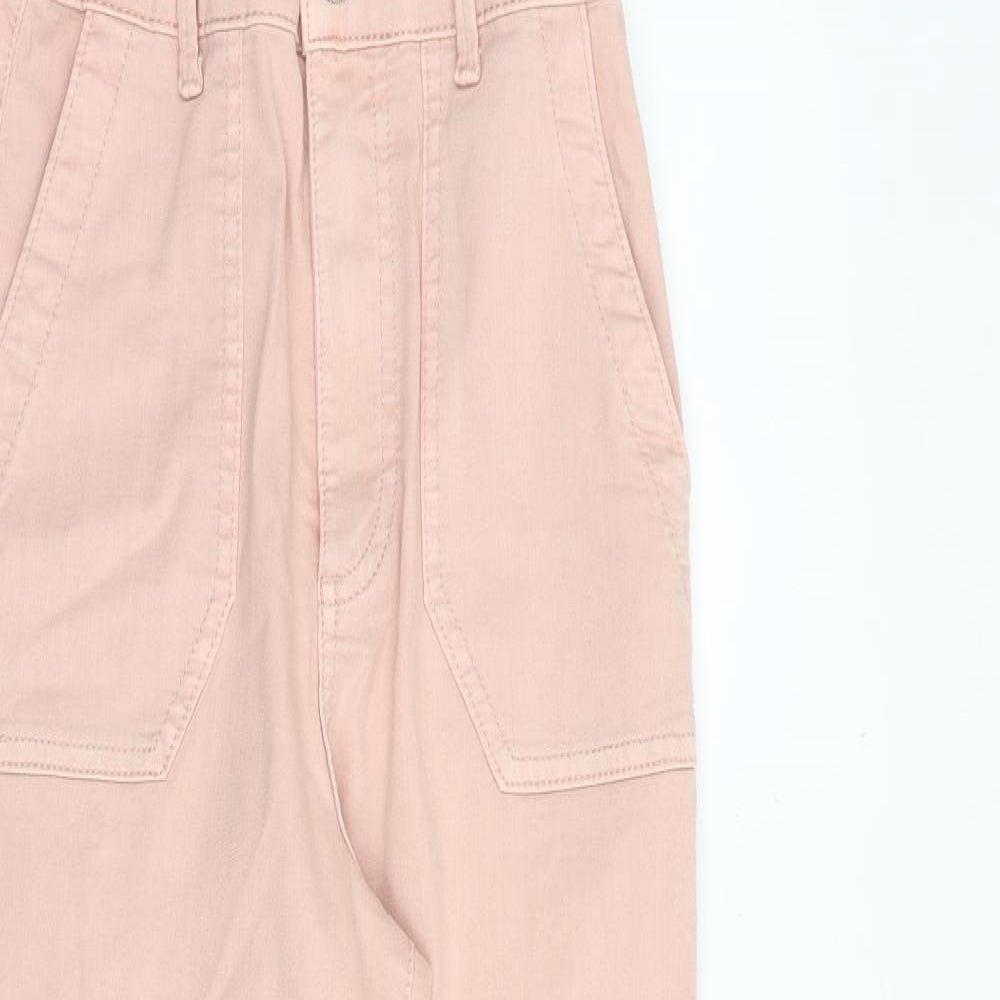 Womens UK Size 6 Marks and Spencer Regular Fit Straight Pink Jeans