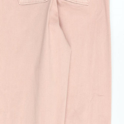 Womens UK Size 6 Marks and Spencer Regular Fit Straight Pink Jeans