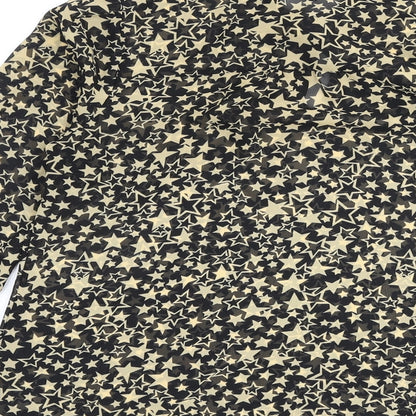 Limited Collection Womens Black Geometric Polyester Basic Blouse Size 10 High Neck