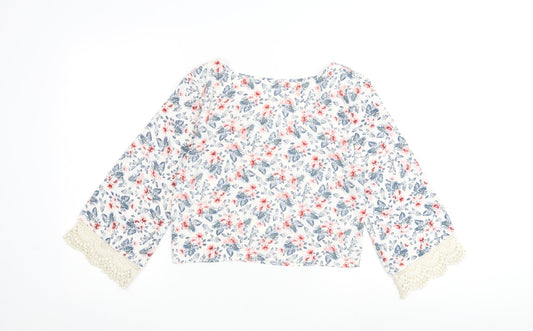 Womens UK Size XS Hollister White Basic Blouse