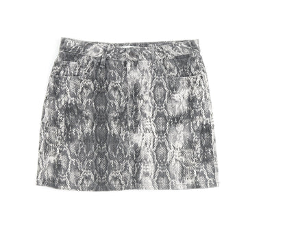Womens UK Size M Zara A-Line Denim Skirt