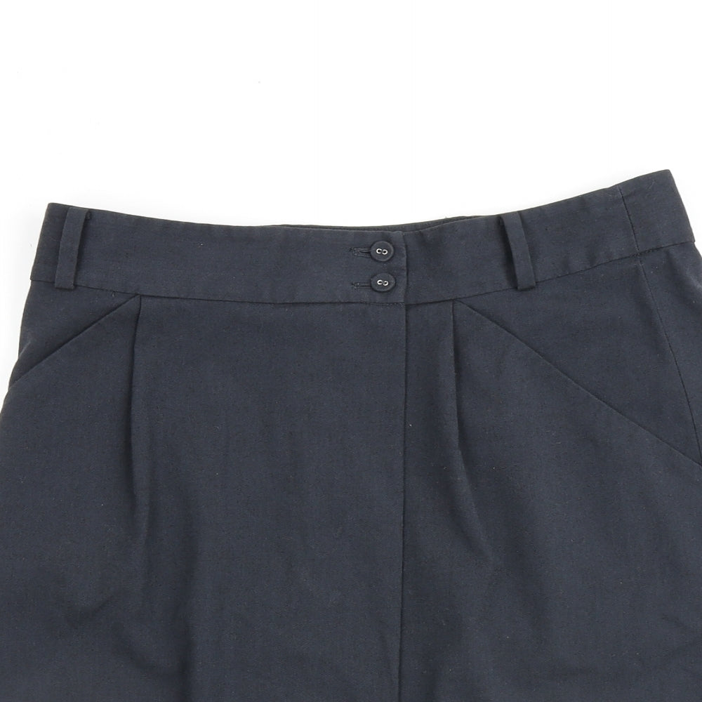 Gap Womens Grey Polyester A-Line Skirt Size 10 Button