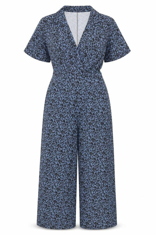 Womens UK Size 4 Nasty Gal One-Piece Blue Jumpsuit