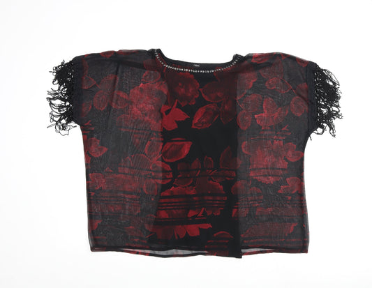Womens UK Size 8 NEXT Black Basic Blouse