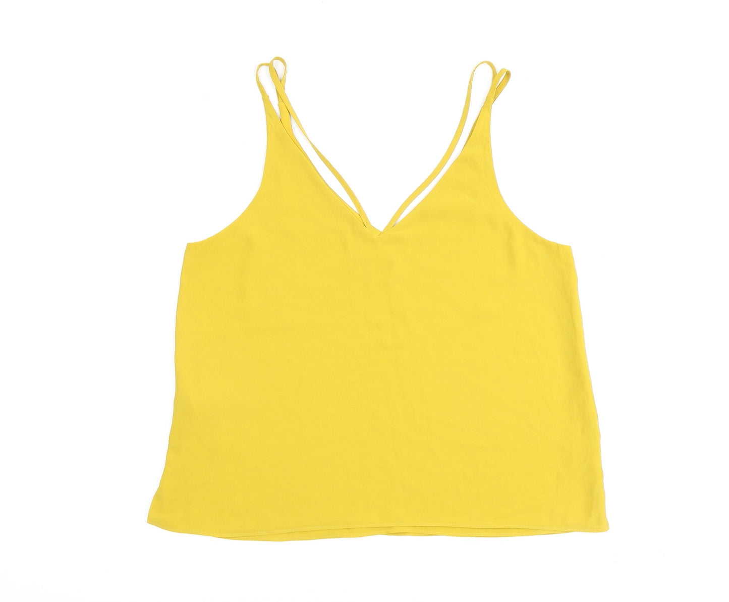 Womens UK Size 12 Topshop Yellow Camisole Tank