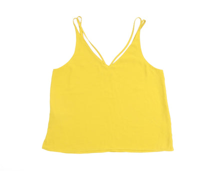 Womens UK Size 12 Topshop Yellow Camisole Tank
