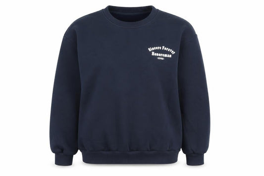 Honore Womens Blue Cotton Pullover Sweatshirt Size 12 Pullover