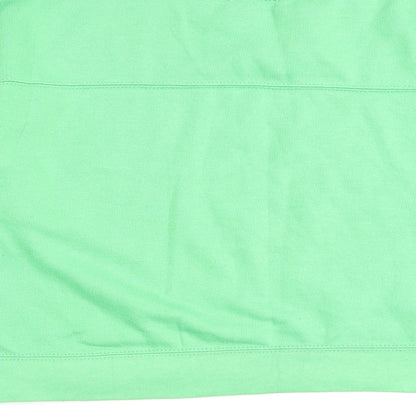Zara Womens Green Cotton Pullover Sweatshirt Size M Pullover