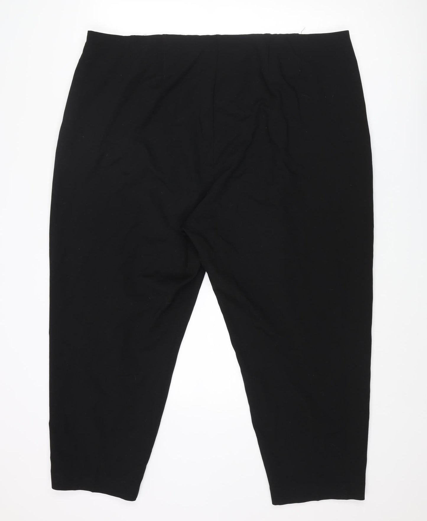 Womens UK Size 44 in Marks and Spencer Regular Fit  Black Trousers