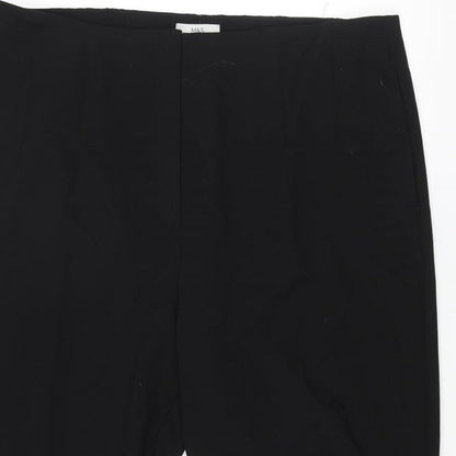 Womens UK Size 44 in Marks and Spencer Regular Fit  Black Trousers