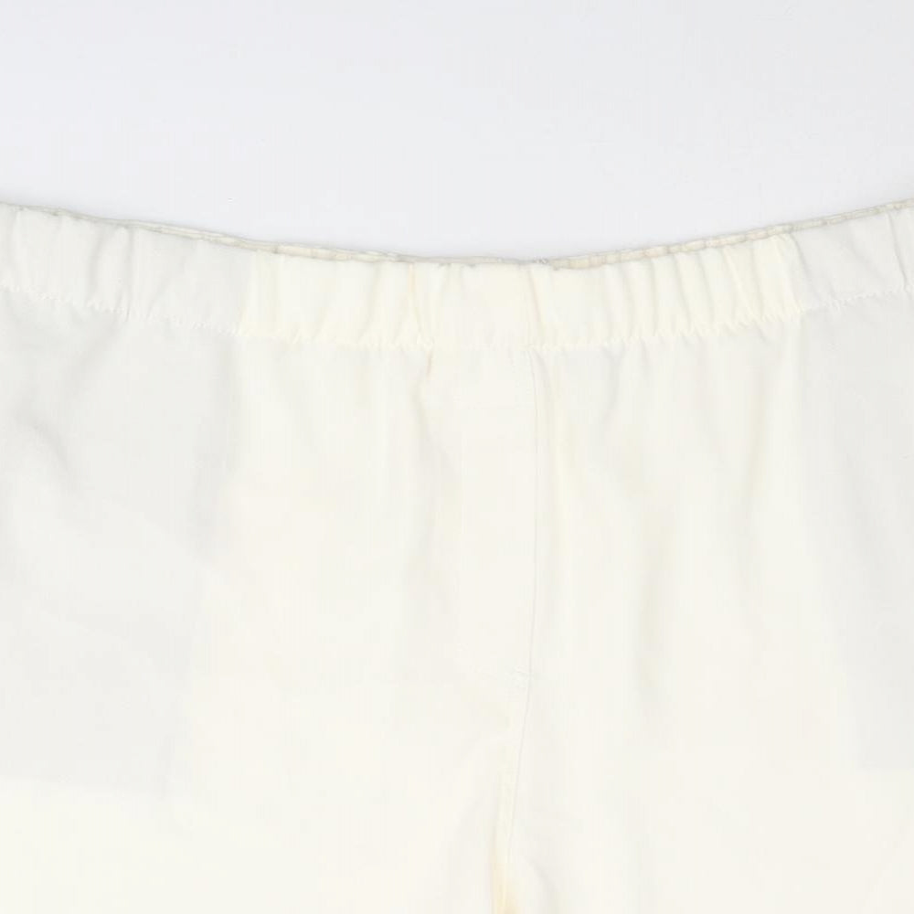 Marks and Spencer Womens Ivory Polyester Basic Shorts Size 20 L5 in Regular Pull On