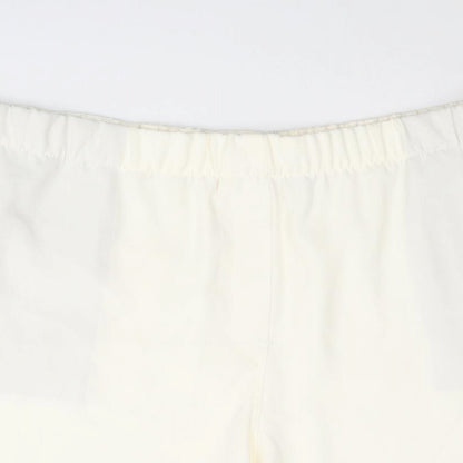 Marks and Spencer Womens Ivory Polyester Basic Shorts Size 20 L5 in Regular Pull On