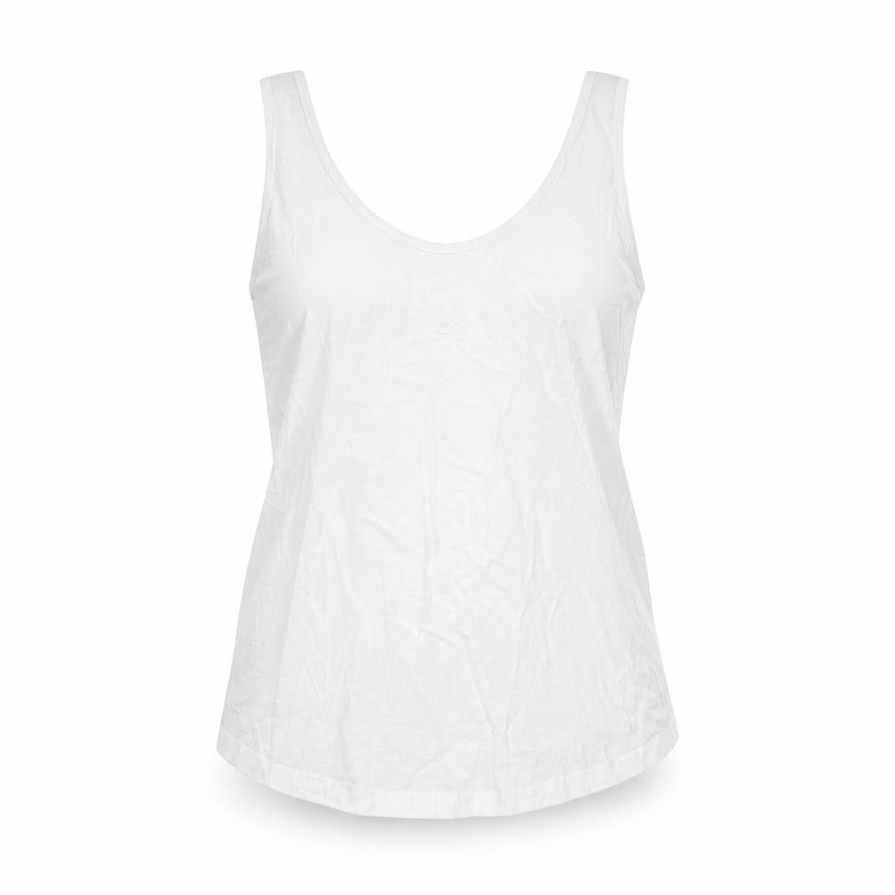 Womens UK Size 10 ASOS White Basic Tank