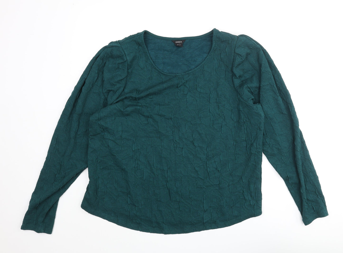 Womens UK Size XL Lindex Green Basic Blouse
