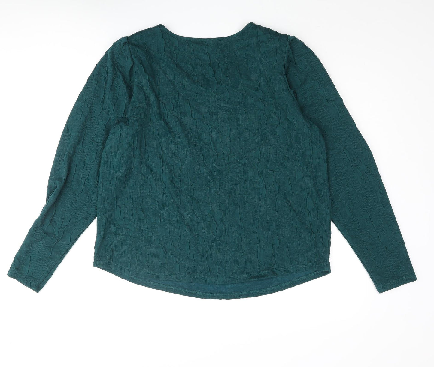 Womens UK Size XL Lindex Green Basic Blouse