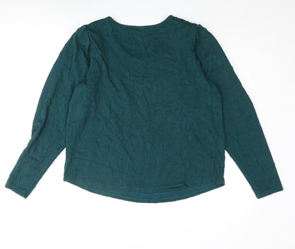 Womens UK Size XL Lindex Green Basic Blouse
