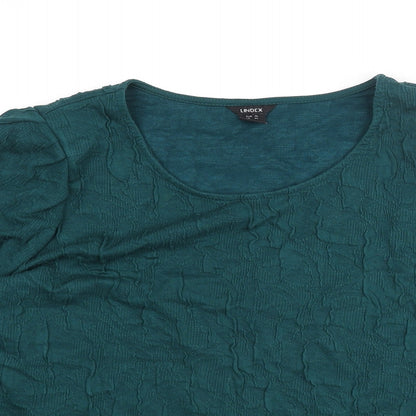 Womens UK Size XL Lindex Green Basic Blouse