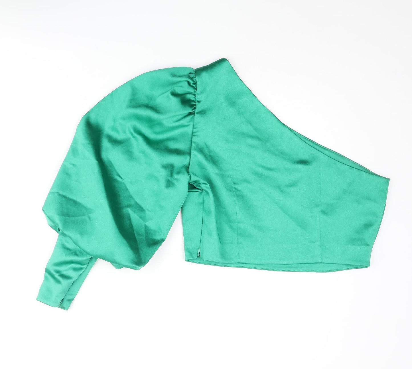 Womens UK Size 14 River Island Green Basic Blouse