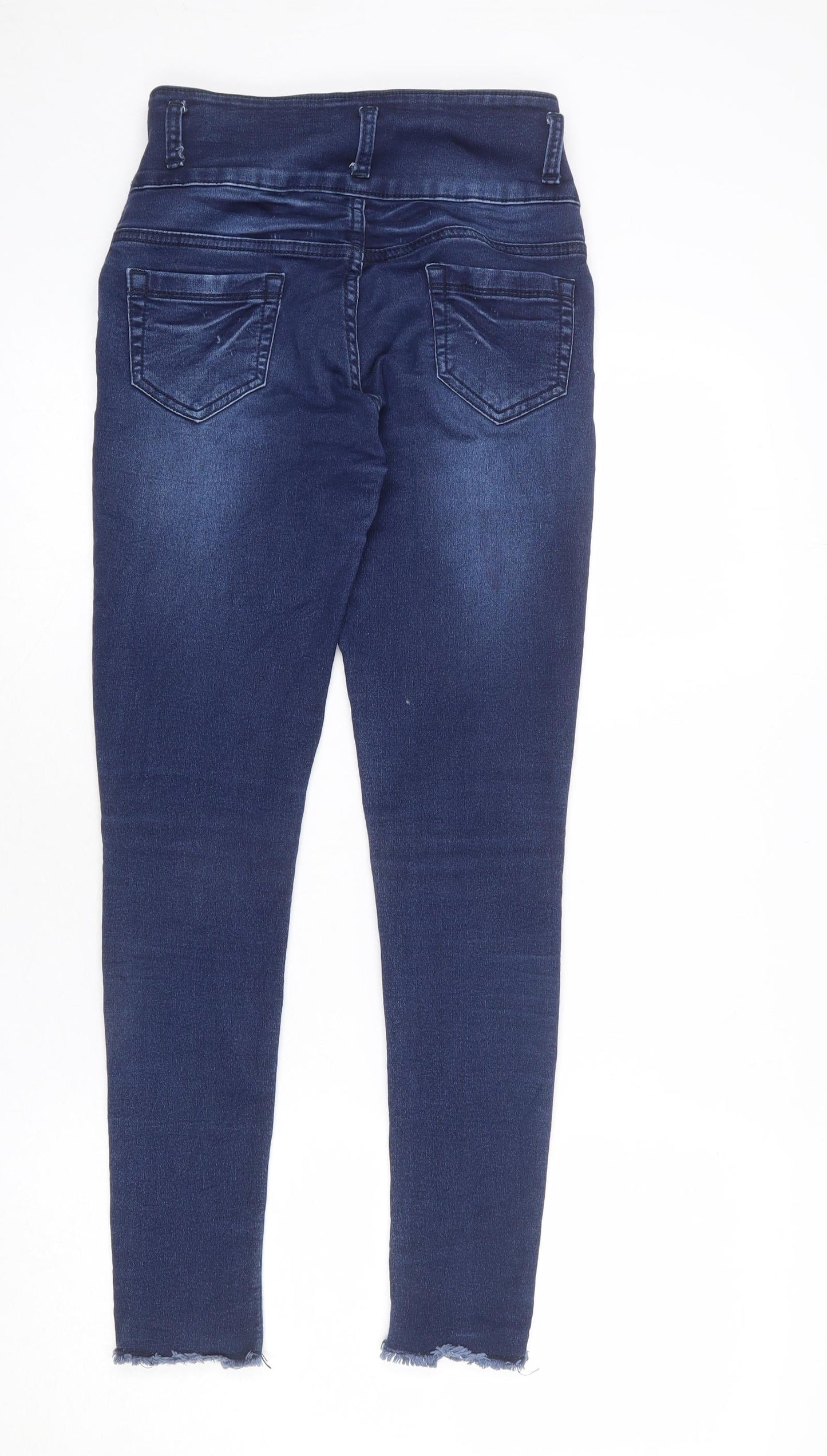 High Star Womens Blue Cotton Skinny Jeans Size 28 in L26 in Regular Zip