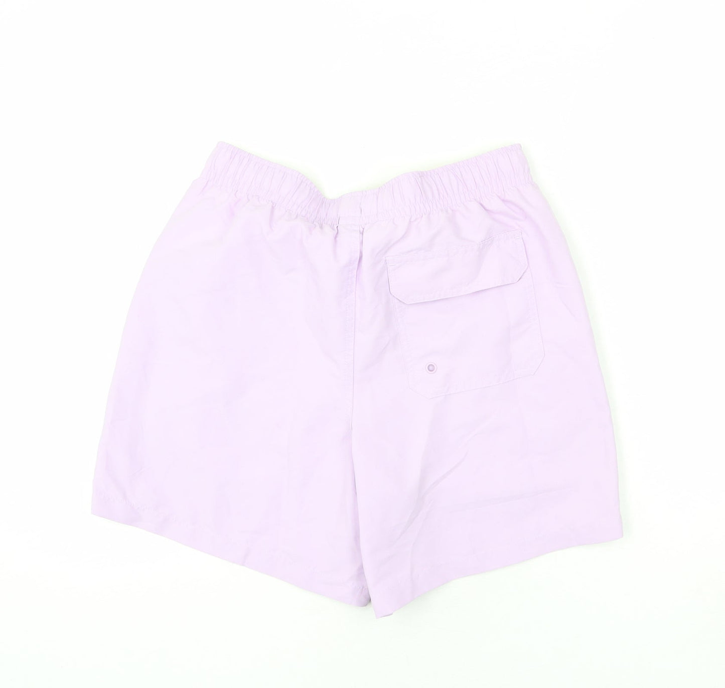 Marks and Spencer Womens Purple Polyester Bermuda Shorts Size S L6 in Regular Drawstring - Swim Short