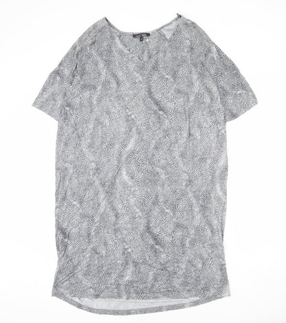 NEXT Womens Green Animal Print Polyester Sheath Size 16 Round Neck Pullover - Snake Skin Print