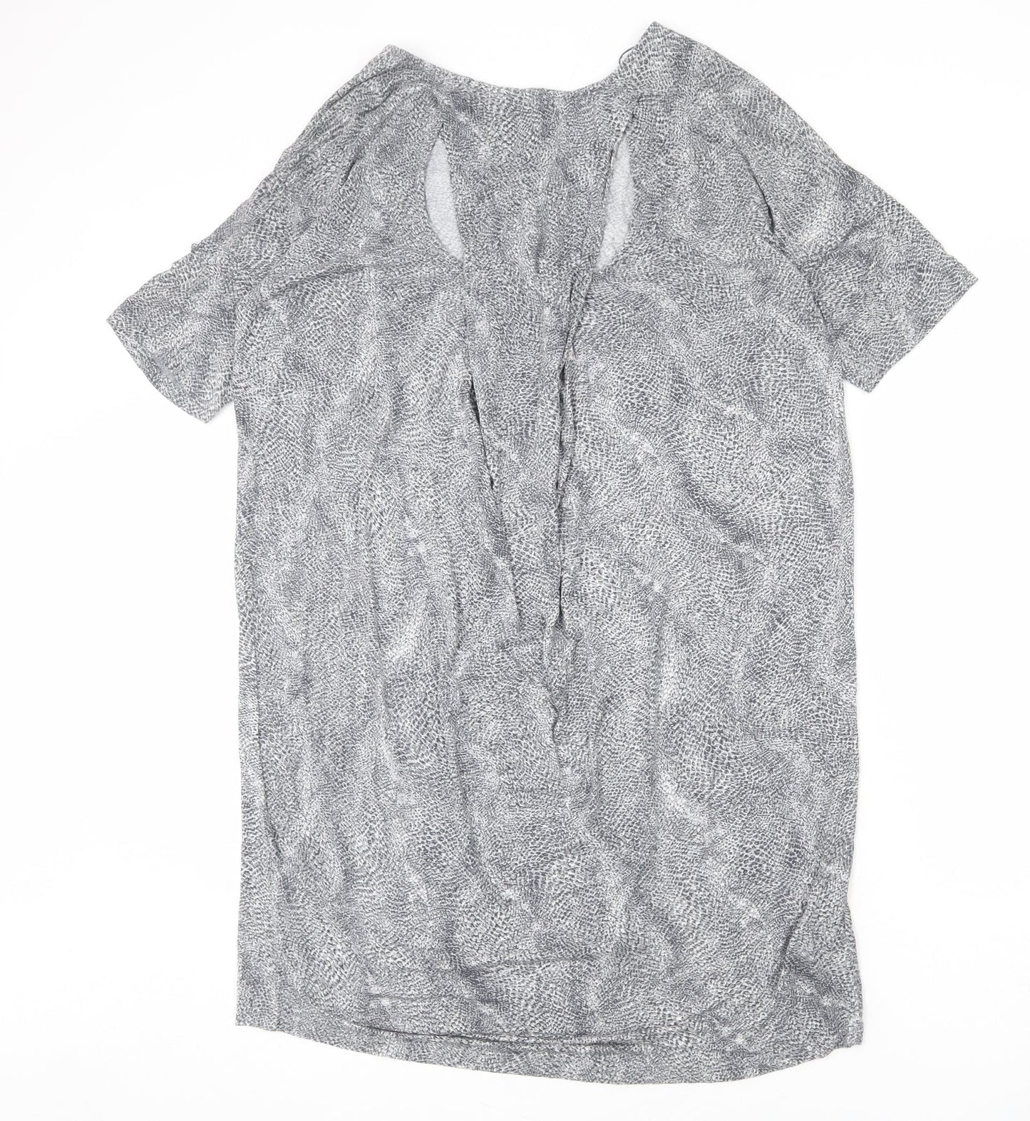 NEXT Womens Green Animal Print Polyester Sheath Size 16 Round Neck Pullover - Snake Skin Print