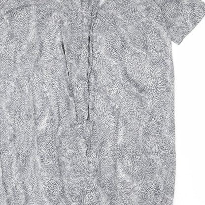 NEXT Womens Green Animal Print Polyester Sheath Size 16 Round Neck Pullover - Snake Skin Print